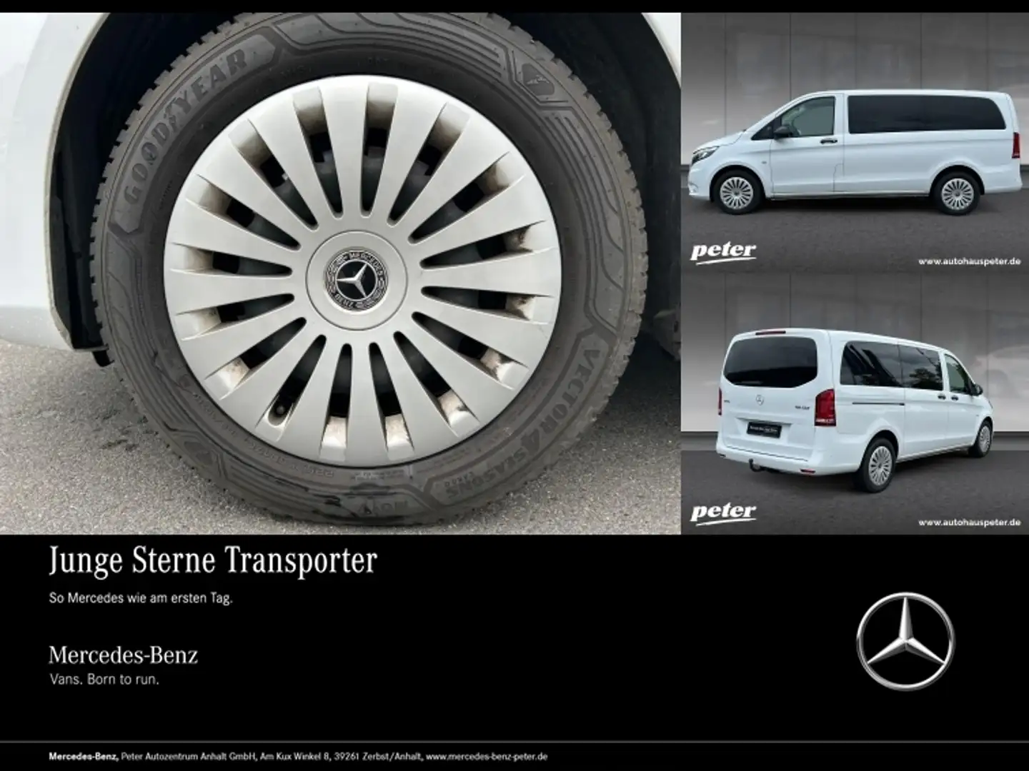 Mercedes-Benz Vito 119 CDI Mixto 9GT+LED+AHK+DISTR+NAVI Weiß - 1