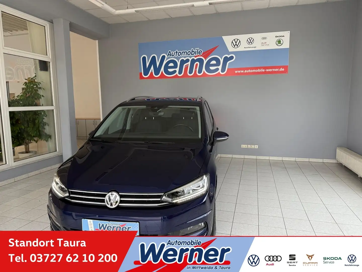 Volkswagen Touran United 2.0TDI AHK LED Navi Azul - 1