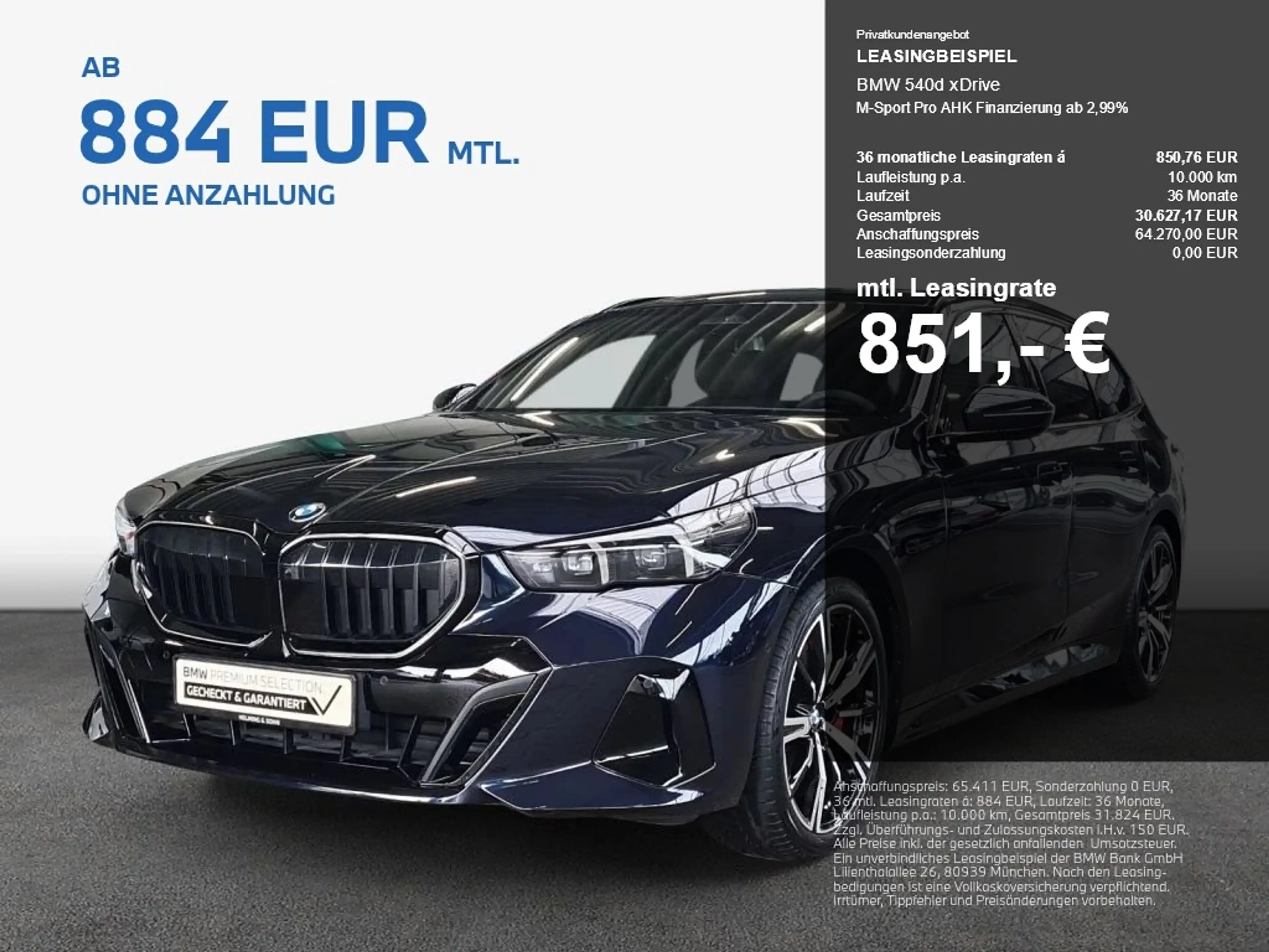 BMW 540 d xDrive M-Sport Pro AHK Finanzierung ab 1,99% — photo 2
