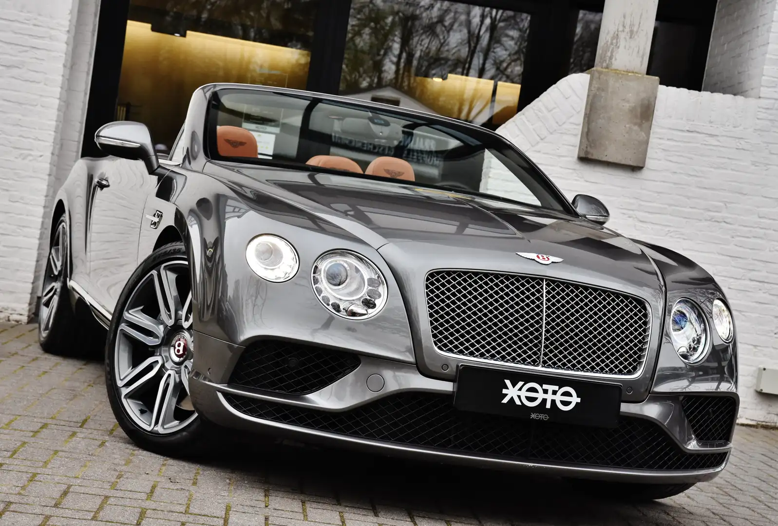 Bentley Continental GTC 4.0 V8  MULLINER ***TOP CONDITION/1HD.*** Szary - 2
