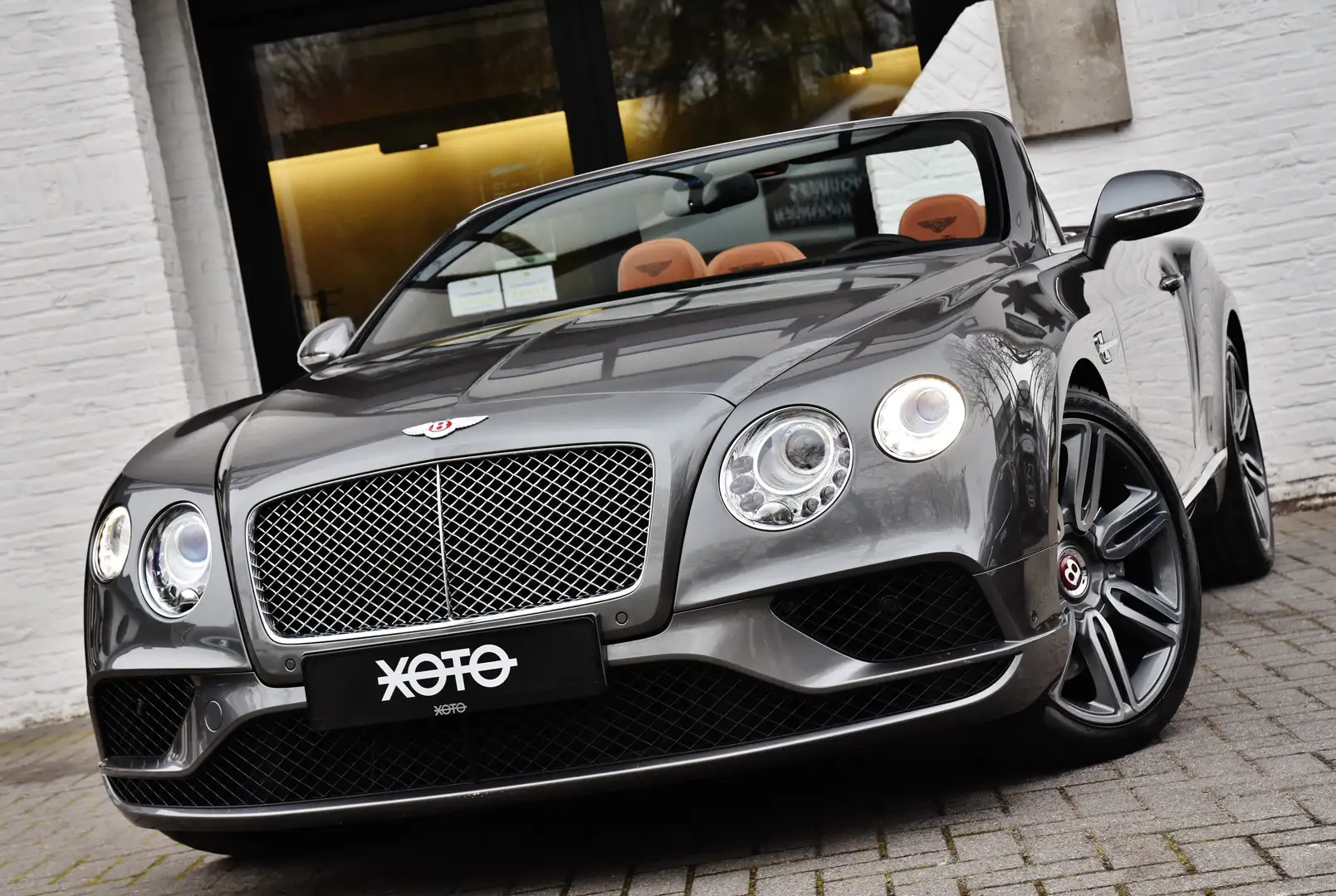 Bentley Continental GTC 4.0 V8  MULLINER ***TOP CONDITION/1HD.*** Szary - 1
