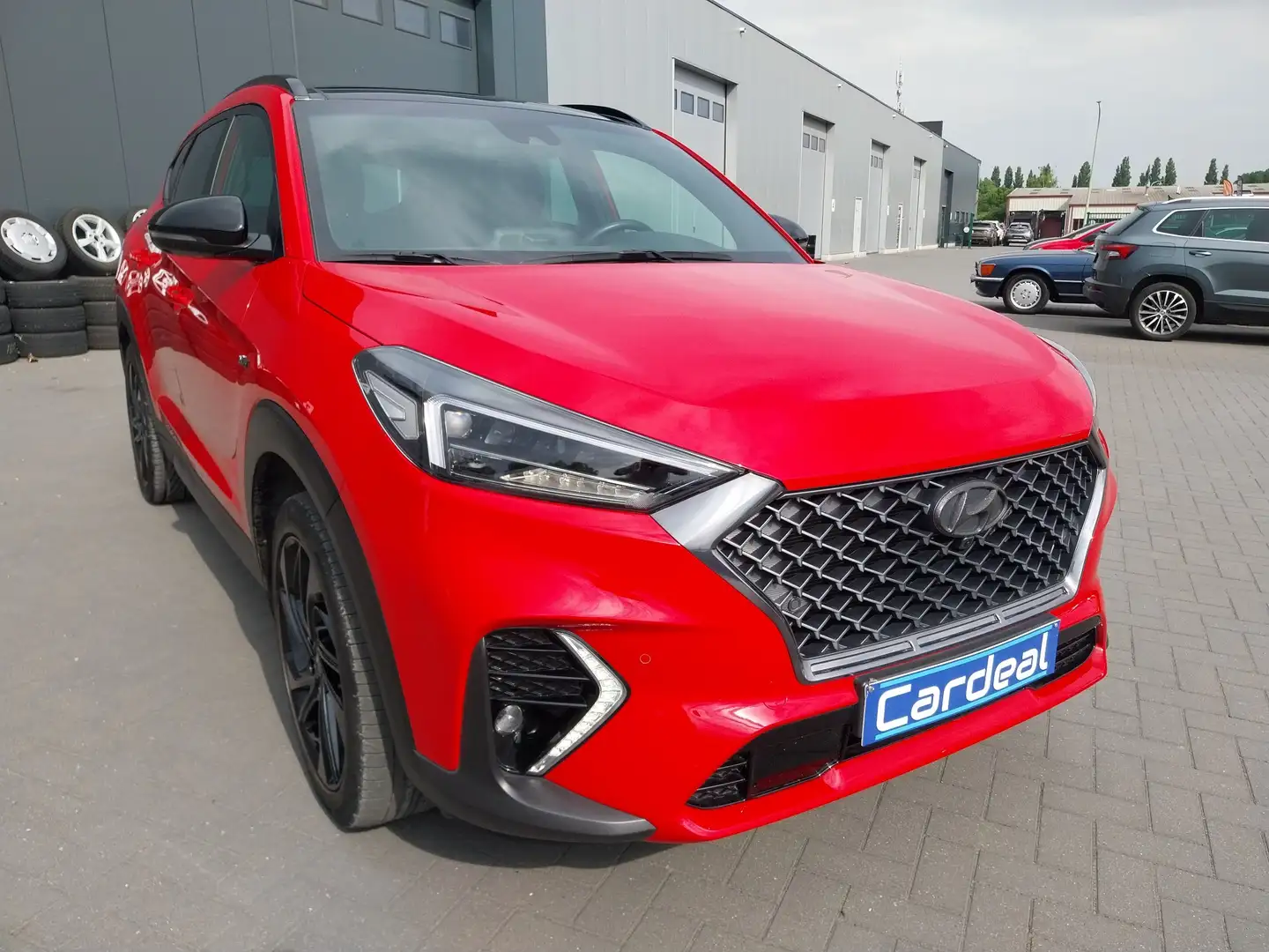 Hyundai TUCSON 1.6 CRDi Shine N-Line DCT/TOIT.OUVRANT/CARPLAY/ Rouge - 1