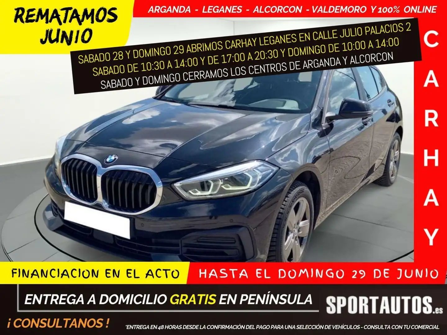 BMW 116 d AdBlue Model Advantage Business Negro - 1
