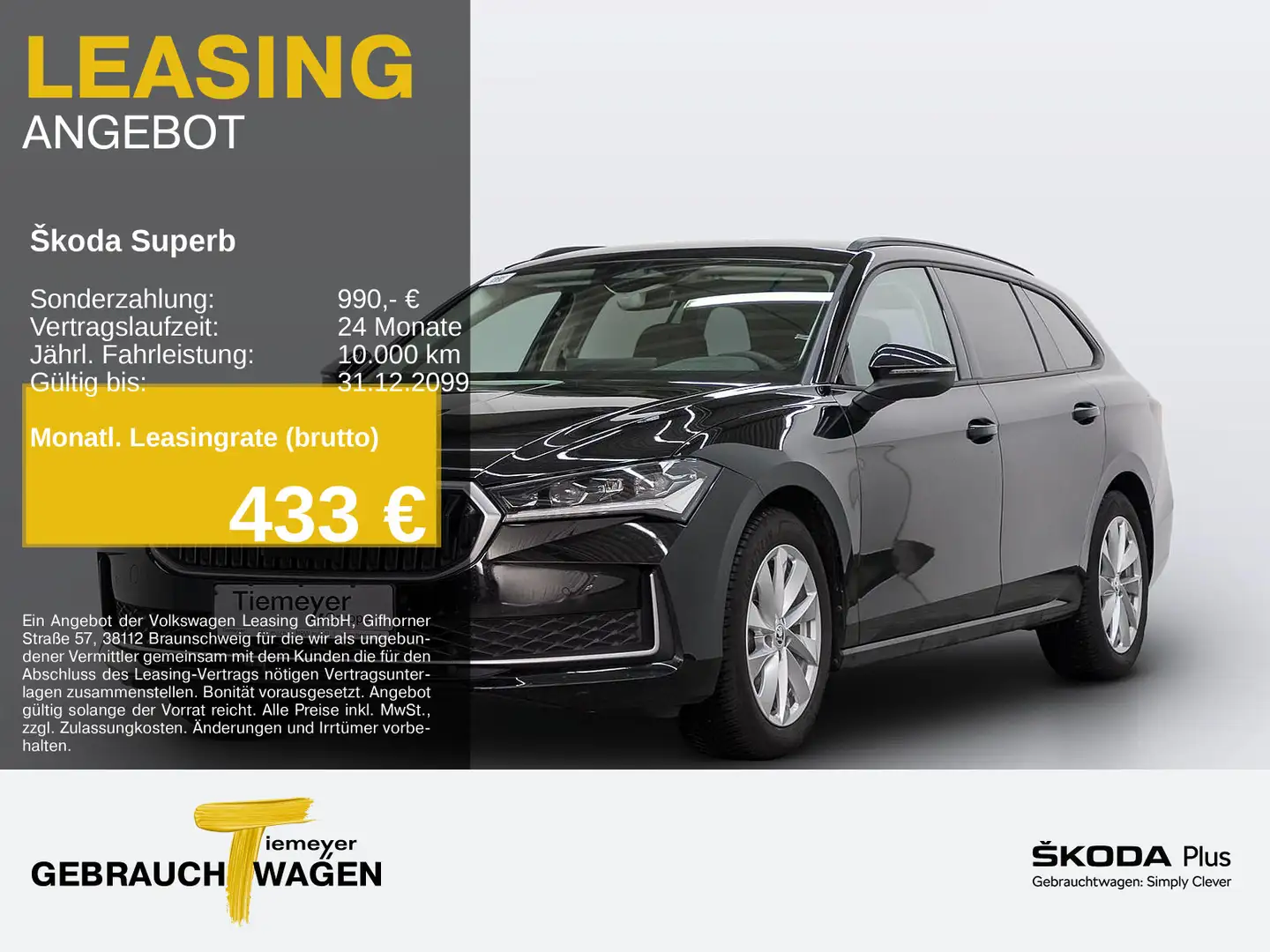 Skoda Superb Combi 1.5 TSI DSG SELECTION NAVI AHK MATR Schwarz - 1