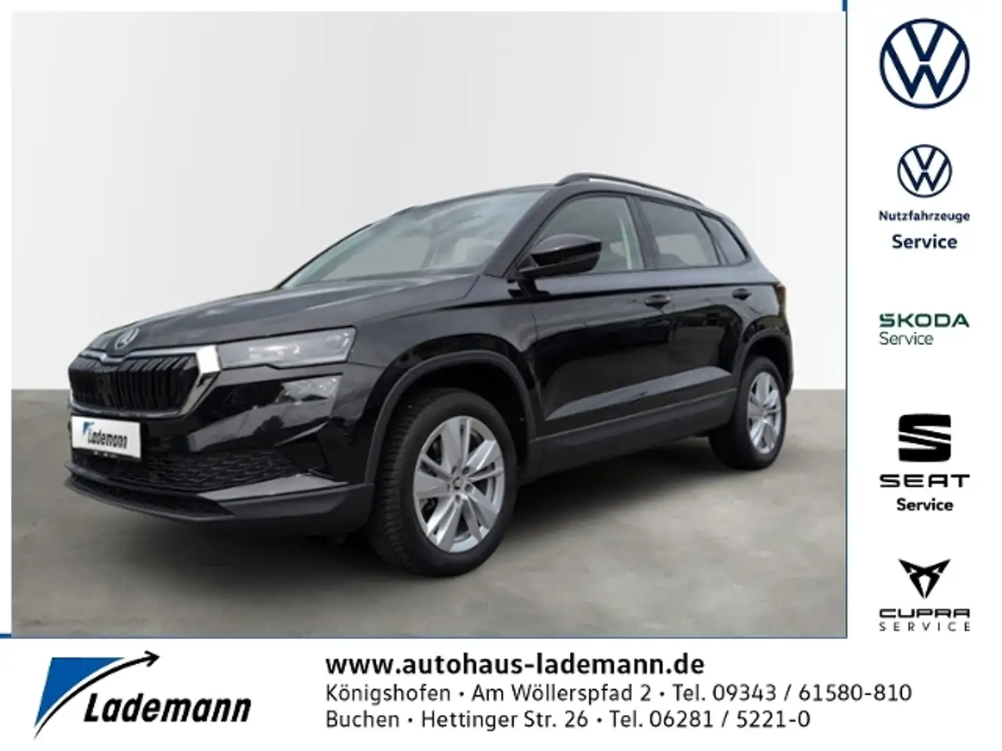Skoda Karoq 1.5 TSI DSG SELECTION NAVI.+KAMERA+ACC+LED Schwarz - 1