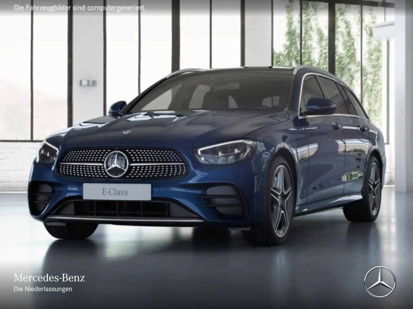 Mercedes-Benz E 300 e T AMG+PANO+360+AHK+LED+FAHRASS+HUD+9G Blau - 2