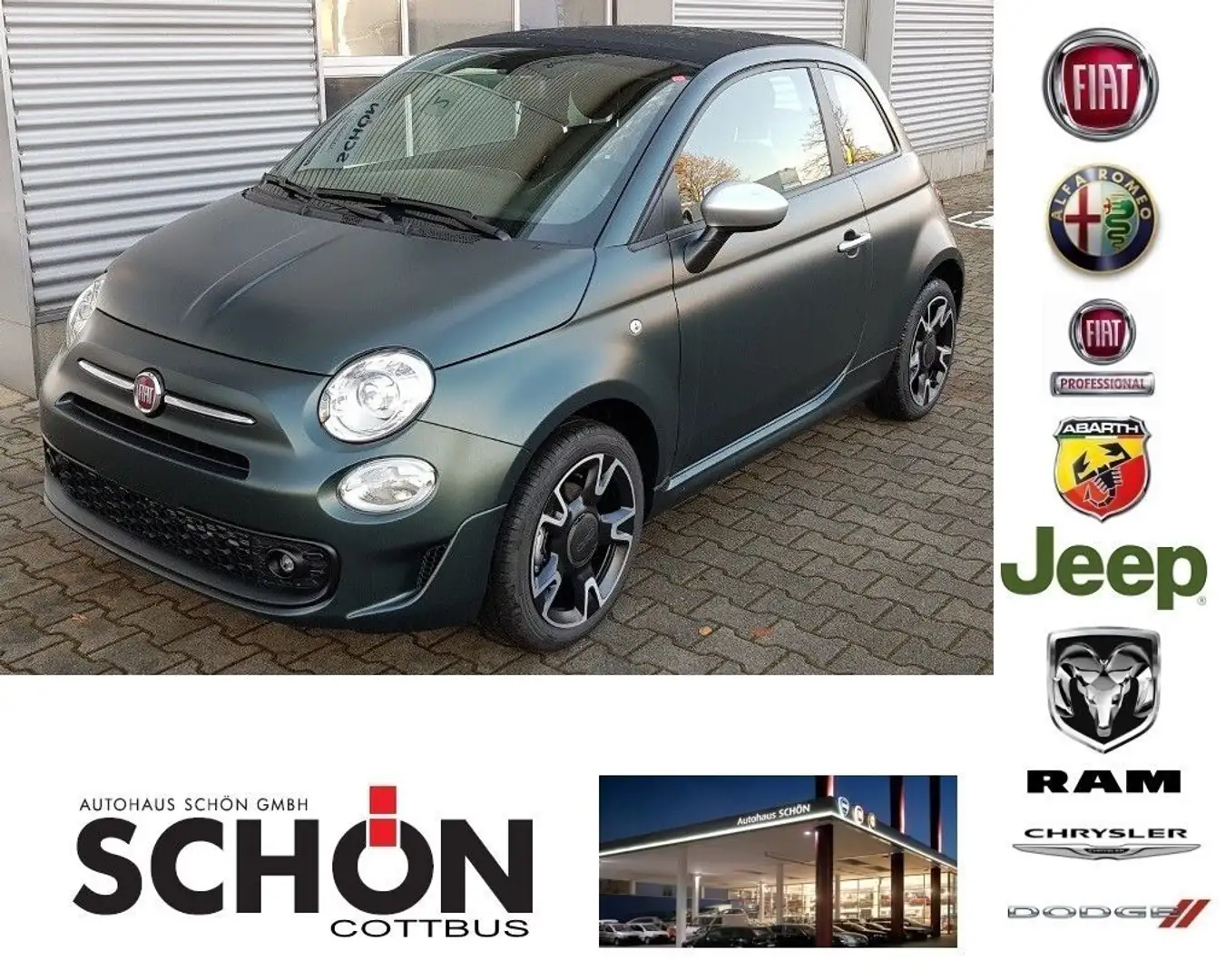 Fiat 500C ROCKSTAR Verde - 1