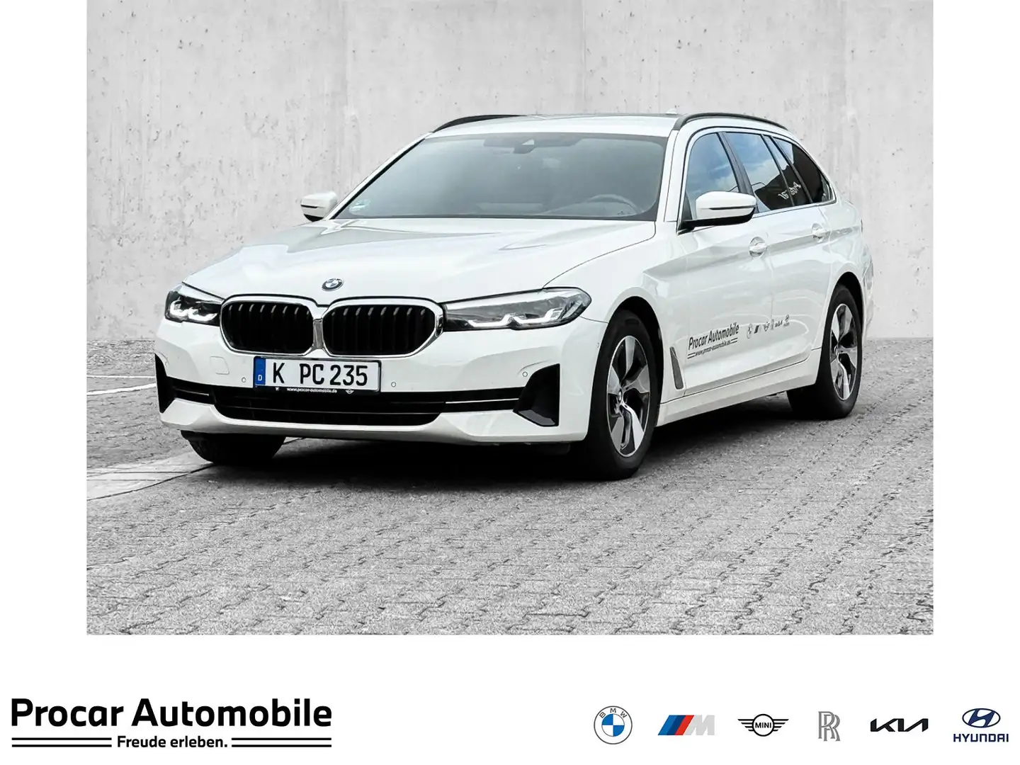BMW 520 d HUD+KAMERA+NAVI+DAB+SHZ+LED+H/K+HUD Bianco - 1