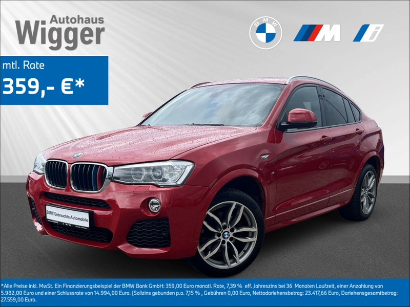 BMW X4 xDrive 20i M Sport/AHK/Panoramadach/Nav/Leder