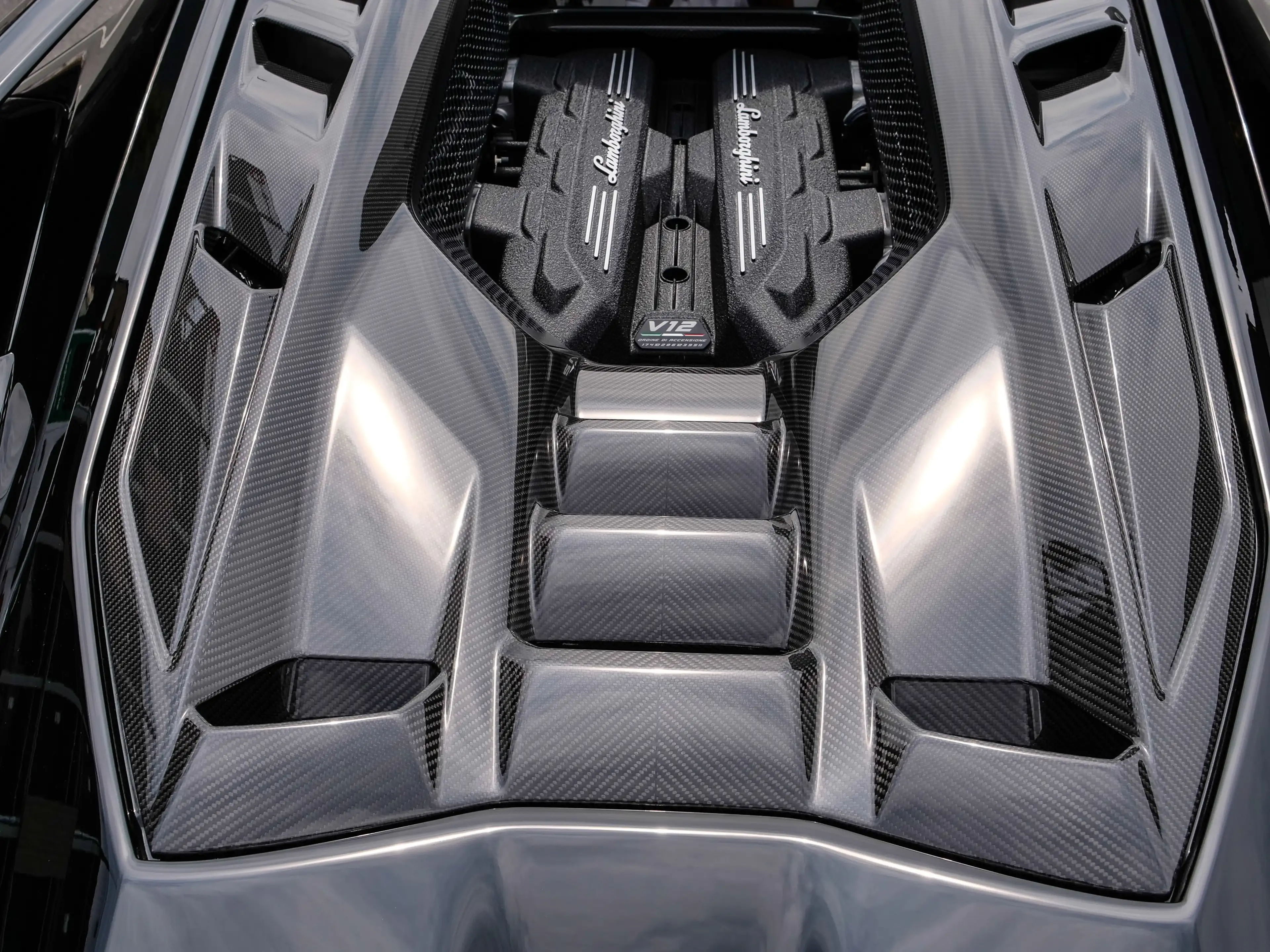 Lamborghini Revuelto Nero Noctis, Carbon, Corsa Tex — photo 11