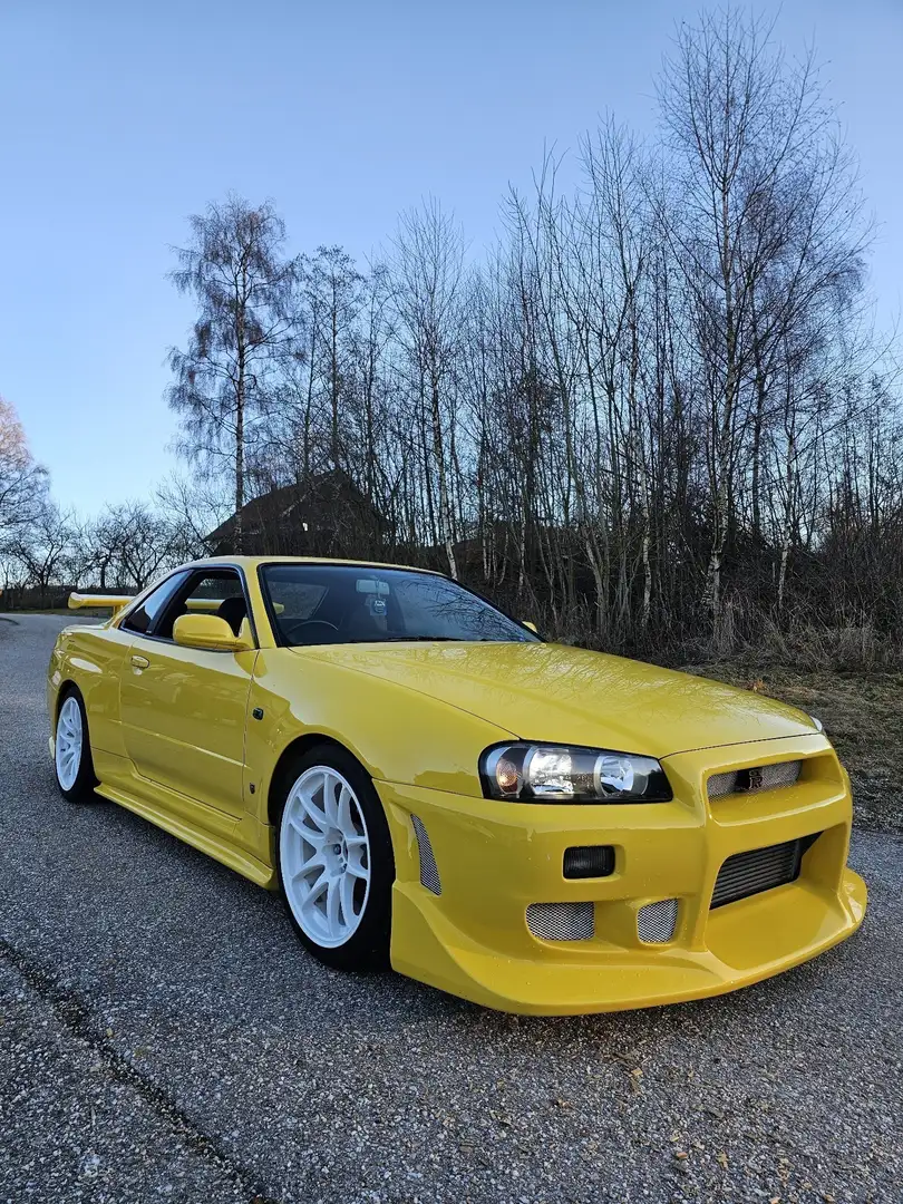 Nissan Skyline R34 Gtr Gelb - 1