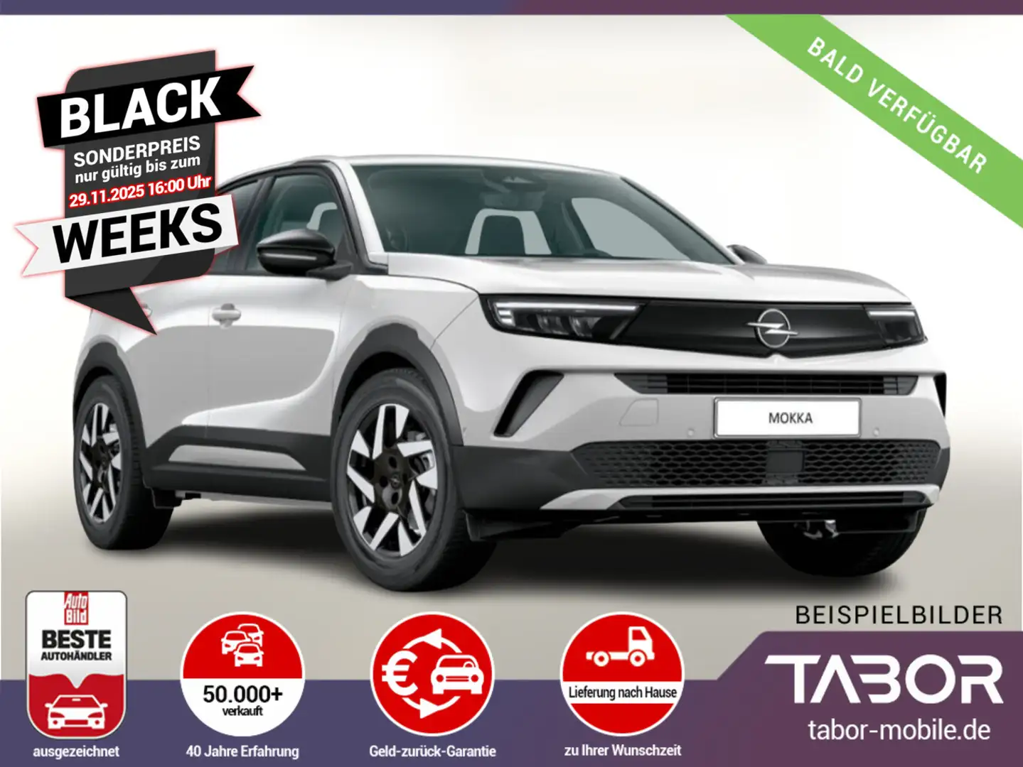 Opel Mokka 1.2 130 AT8 Edition LED TechP Nav ACC Kam Weiß - 1