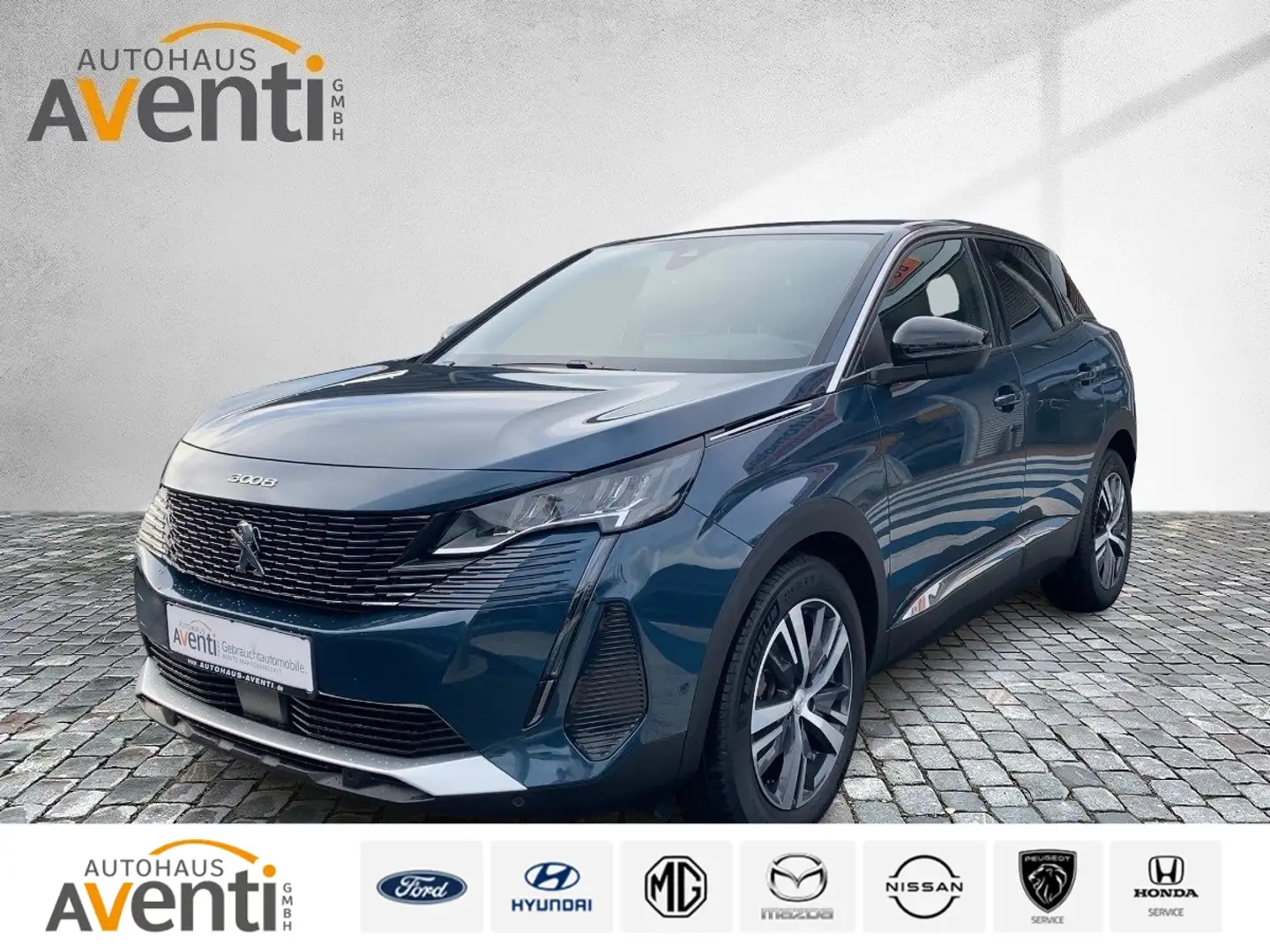 Peugeot 3008 Allure *LED*Kamera*Navi*SHZ*4x FH*1. Hand Blau - 1