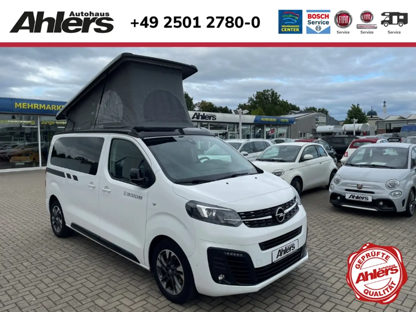 Opel Zafira Life +CROSSCAMP+AHK+STANDHEIZUNG+4xBETT+NAVI+KAMERA+ Blanc - 1