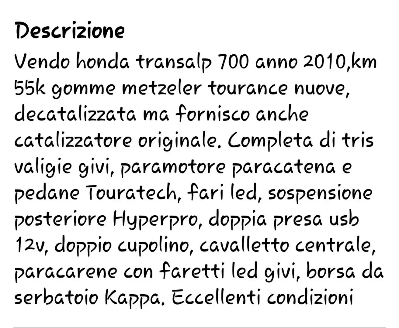 Honda Transalp xl700v Nero - 2
