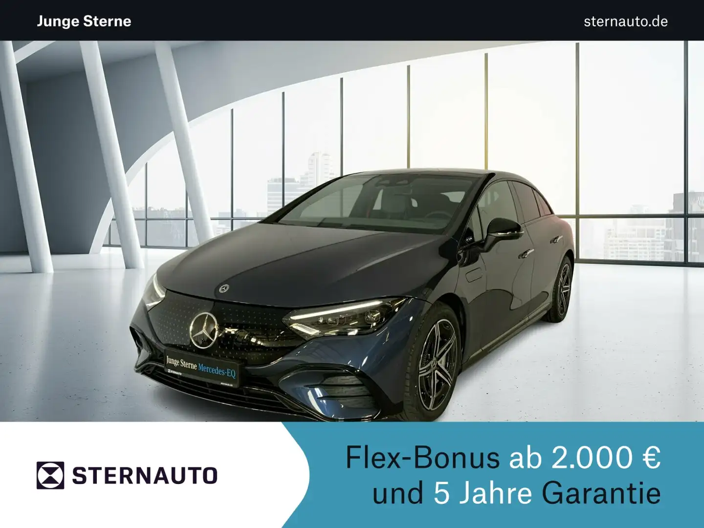 Mercedes-Benz EQE 300 EQE 300 AMG Night Pano HAL4,5° DISTRO HUD Burm3D Bleu - 1