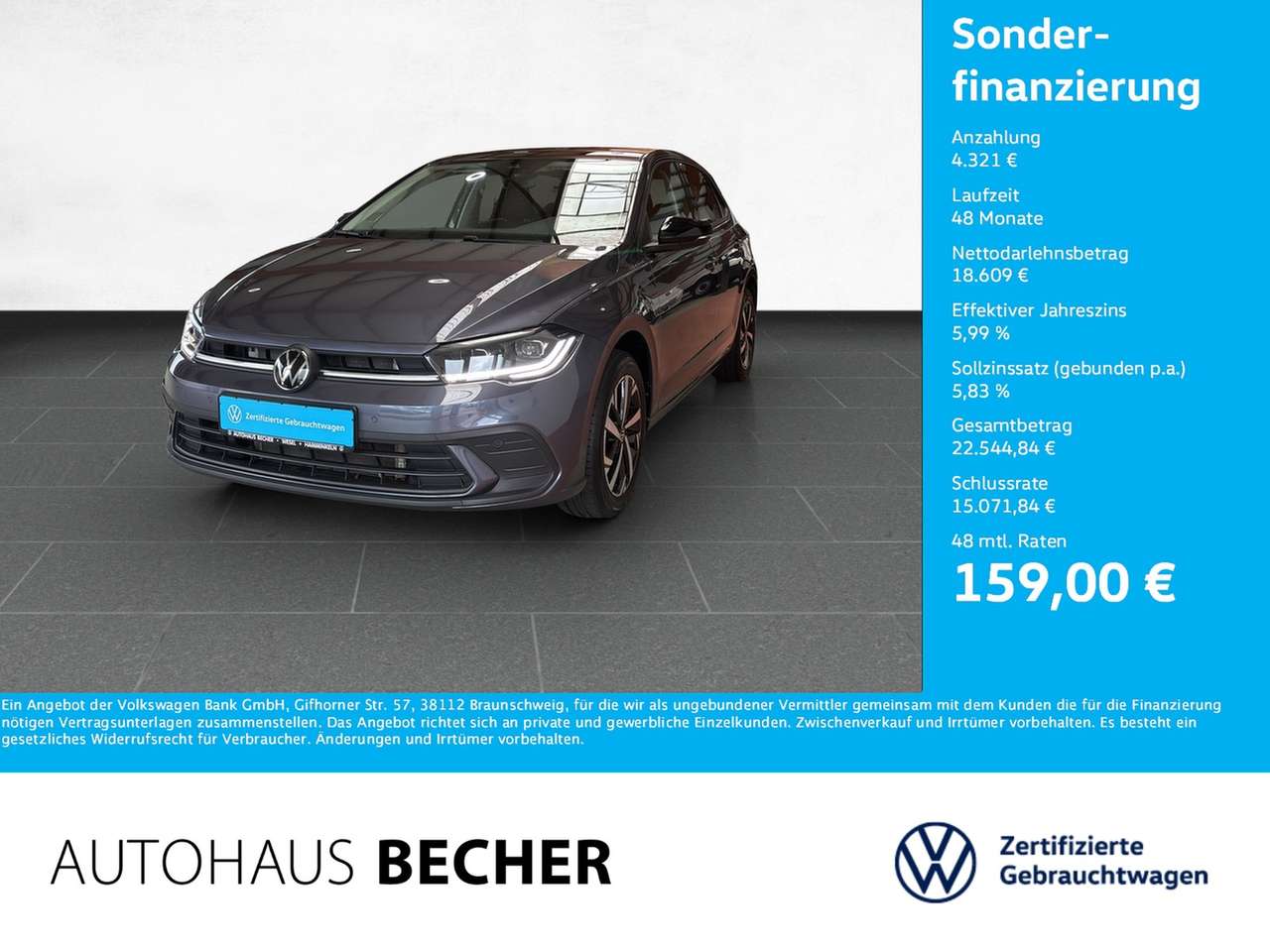 Volkswagen Polo 2024 — Move 1.0 TSI DSG /Navi/Pano/LED/Rückfahrkam
