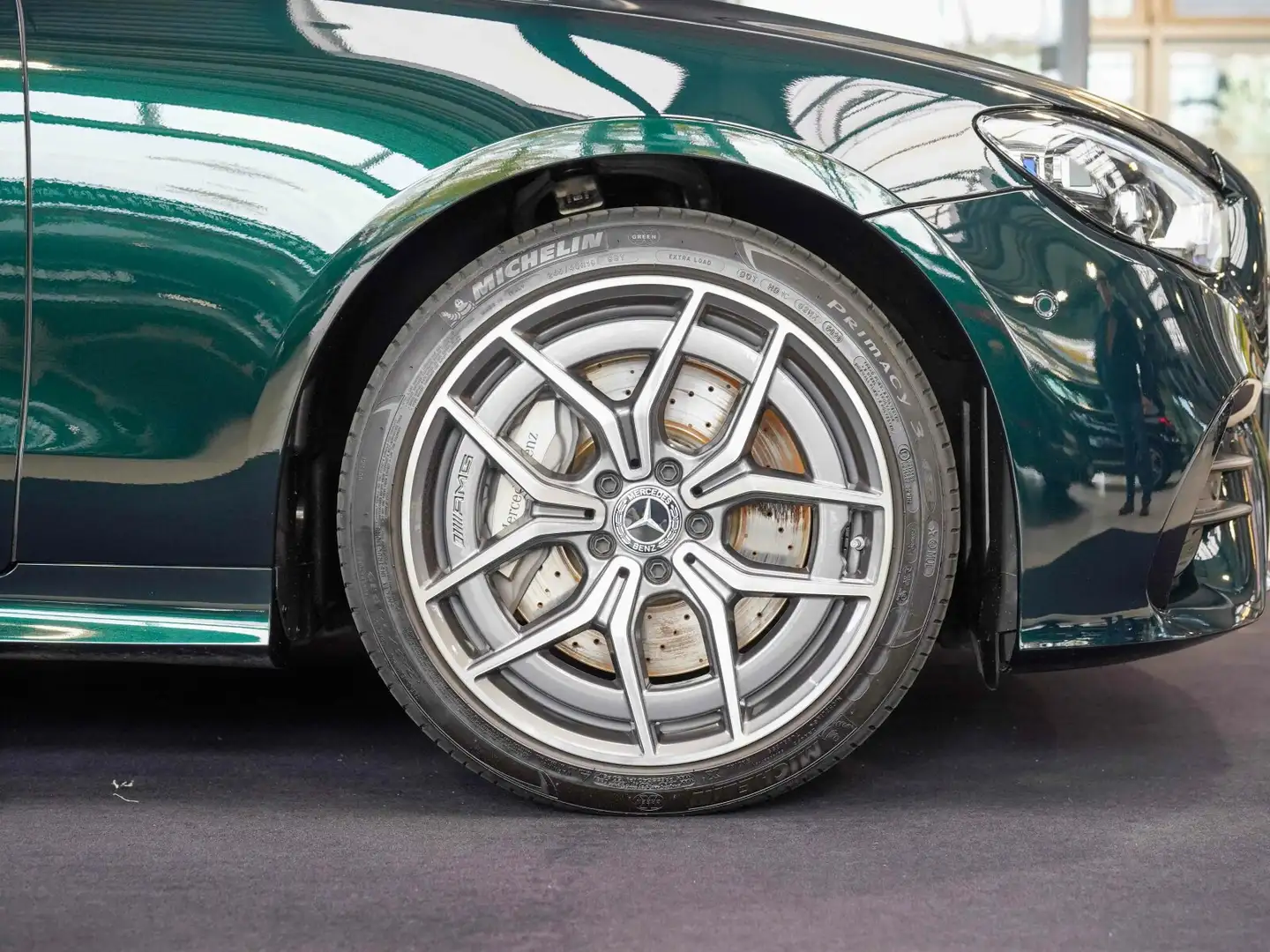 Mercedes-Benz E 450 E 450 4M Cabrio AMG Line smaragdgrün Nappa 360° Vert - 2