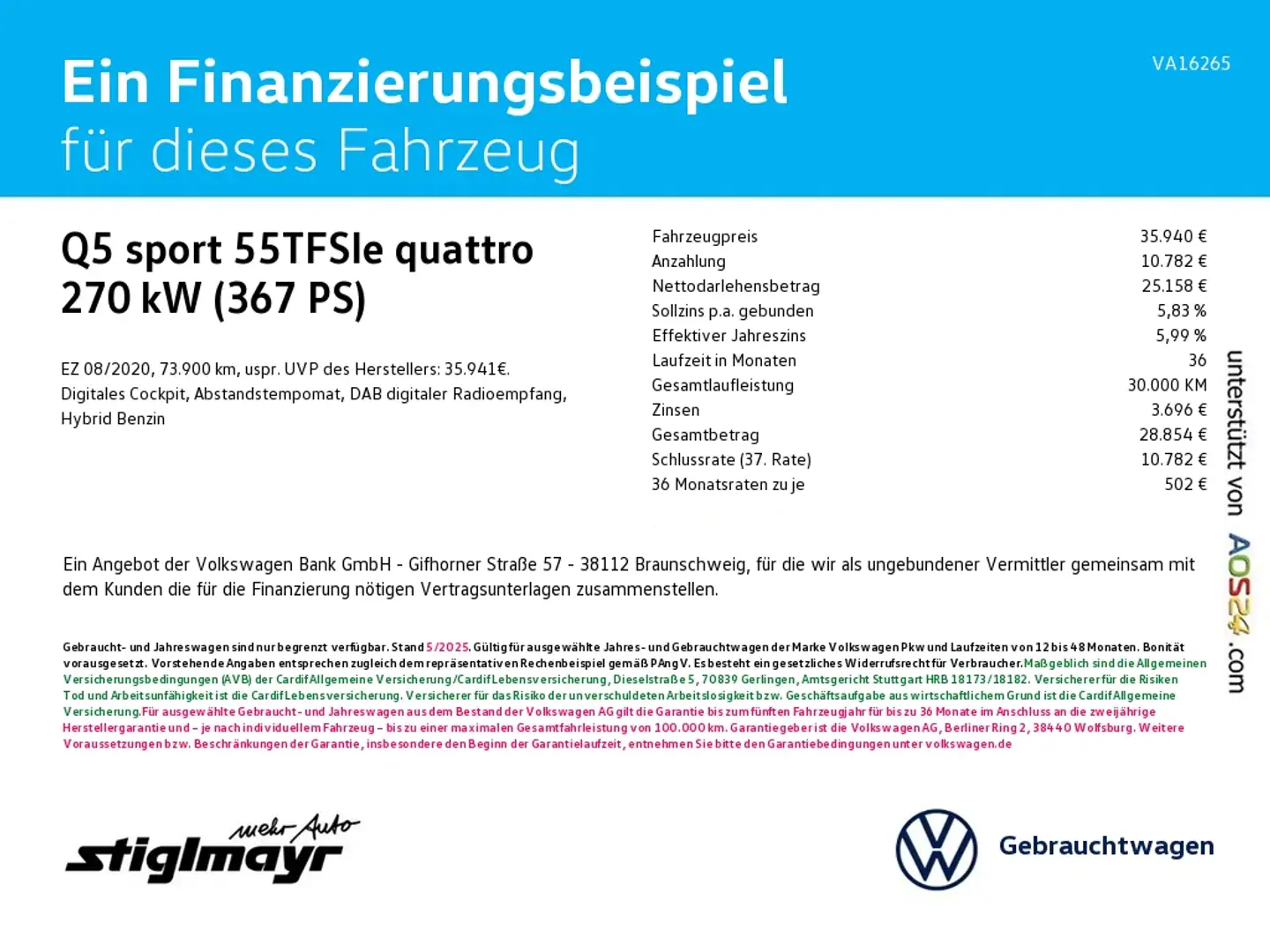 Audi Q5 sport 55TFSIe quattro ACC+AHK+B&O+MATRIX+NAVI Grau - 2