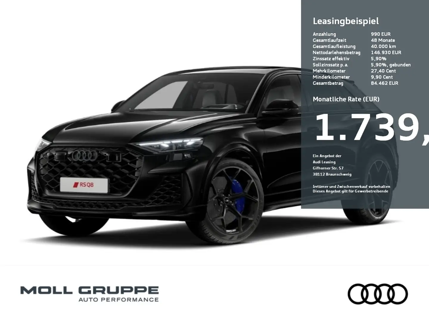 Audi RS Q8 SUV performance 471 kW tiptronic MATRIX LM Schwarz - 1