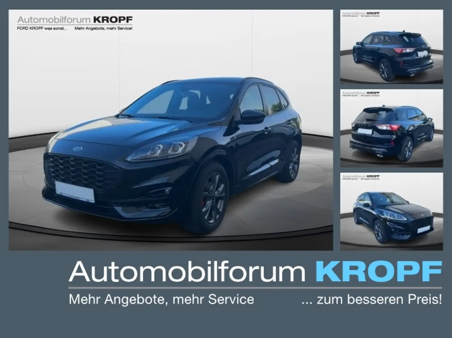 Ford Kuga 1.5 EcoBoost ST-Line X 4 J. FGS, LED,Pano, Schwarz - 1