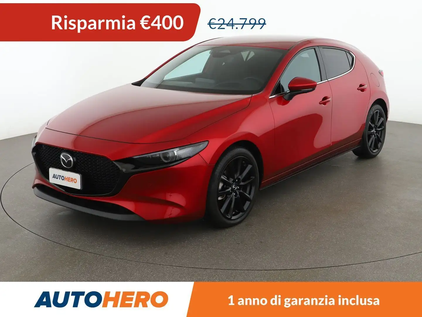Mazda 3 2.0 Skyactiv-X Mild-Hybrid Exclusive Line MHEV Rosso - 1