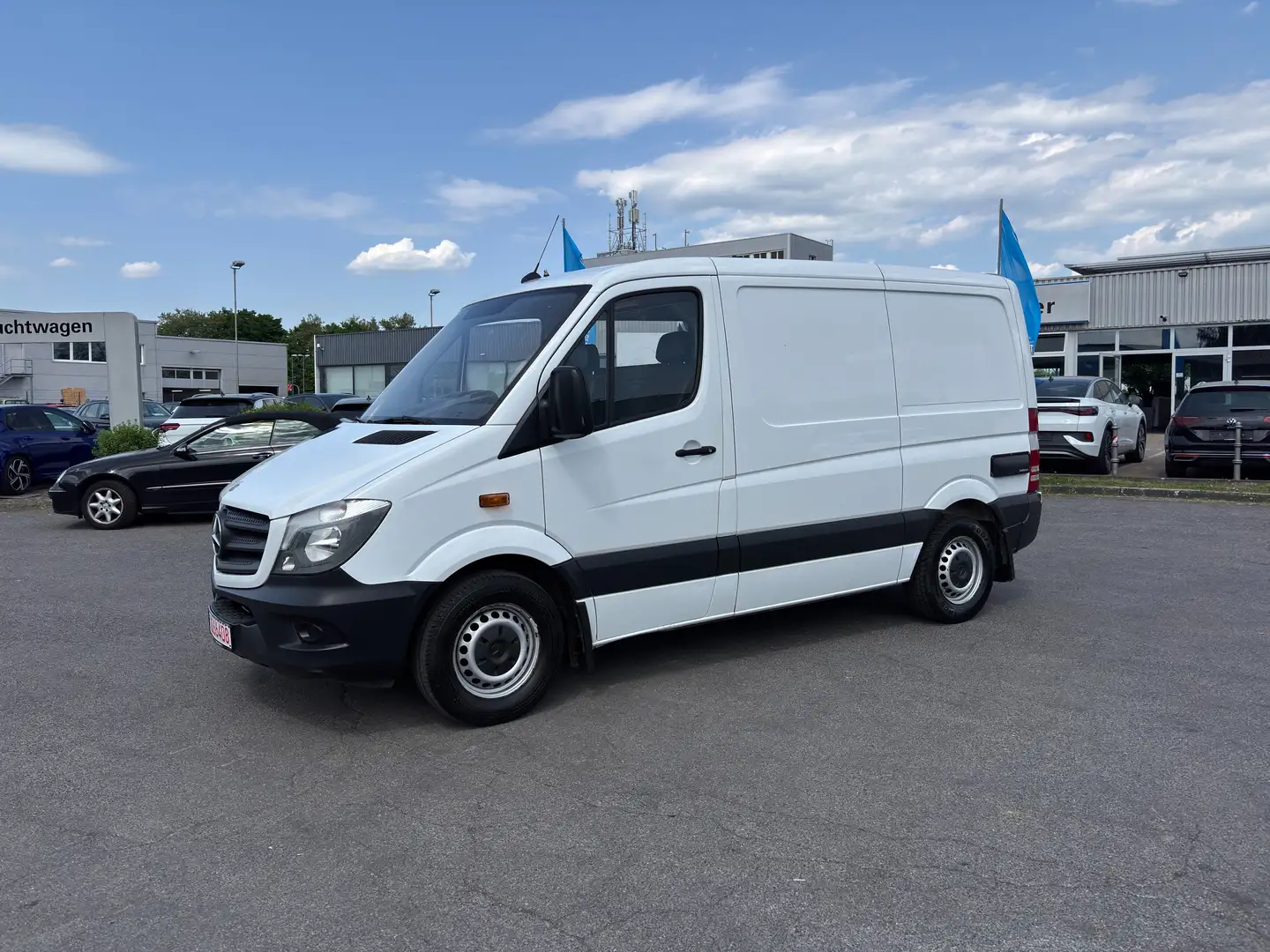 Mercedes-Benz Sprinter 313 CDI, L1H1,Kasten,AHK 2,8T,Klima,Net11000€ White - 1