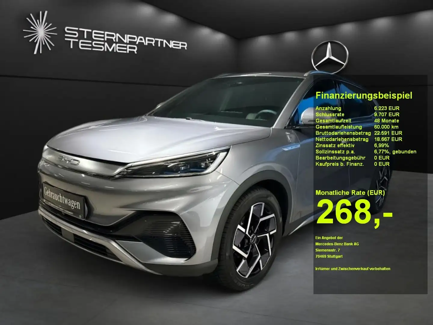 BYD Atto 3 Design SHZ+TOTW.+PANO+NAVI+KAMERA+AMBIENT Gris - 1