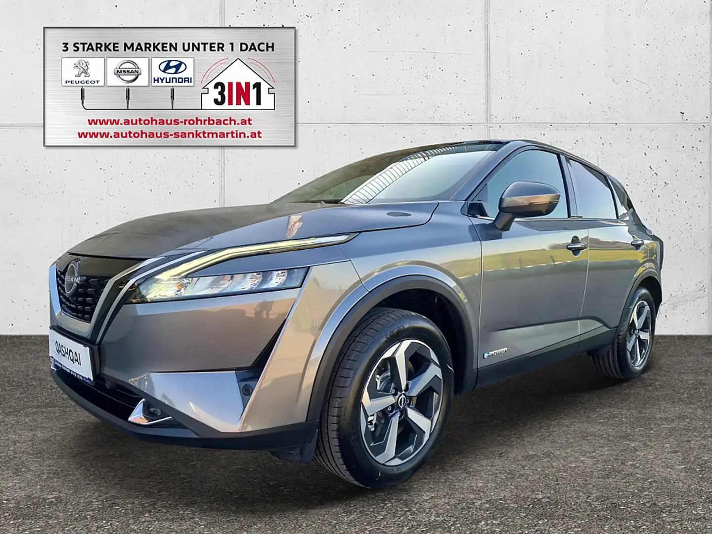 Nissan Qashqai 1,5 VC-T e-Power Edition 50 Grau - 1