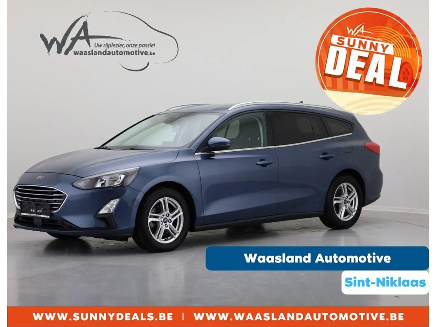Ford Focus Connected - 1.5 TDCI 120pk - € 19.990,00 !! Bleu - 1