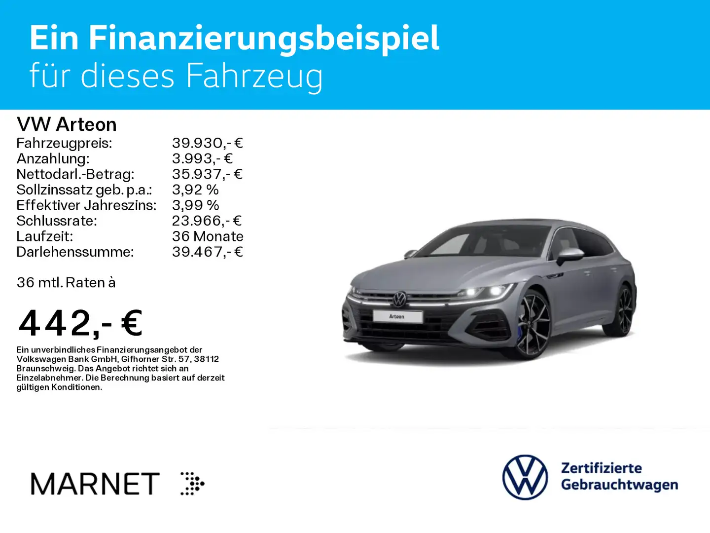 Volkswagen Arteon Shooting Break 2.0 TSI 235 kW R 4Motion * Grau - 2