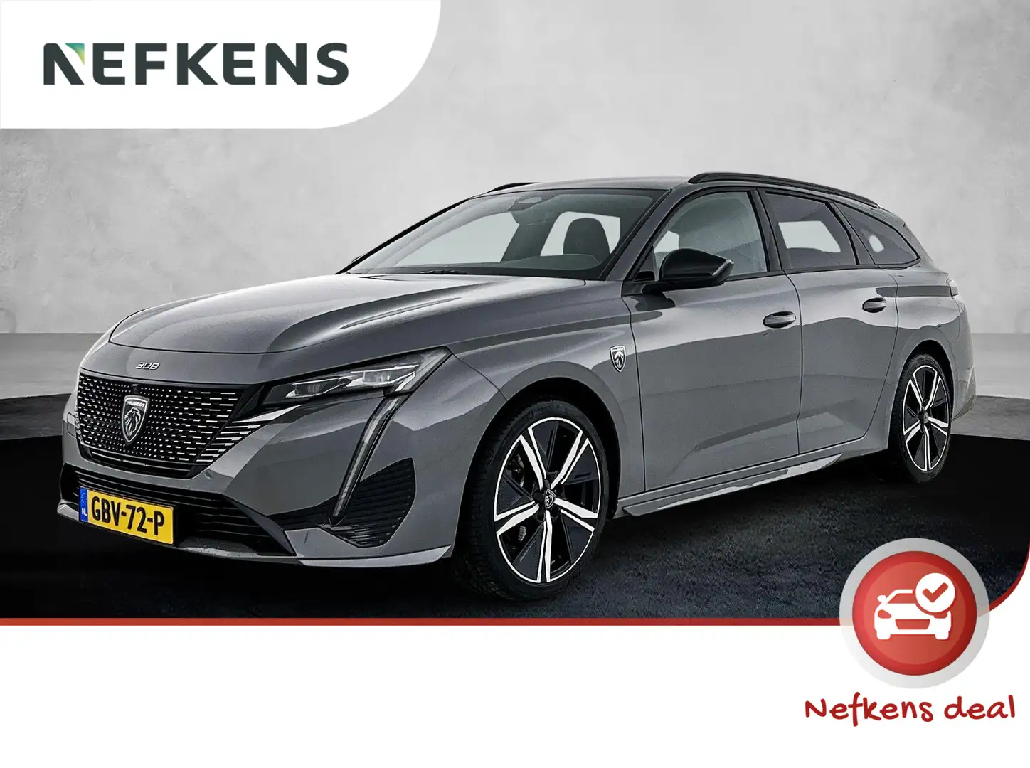 Peugeot 308 SW GT 130 pk Automaat | Navigatie | Rondomzicht Ca Grijs - 1