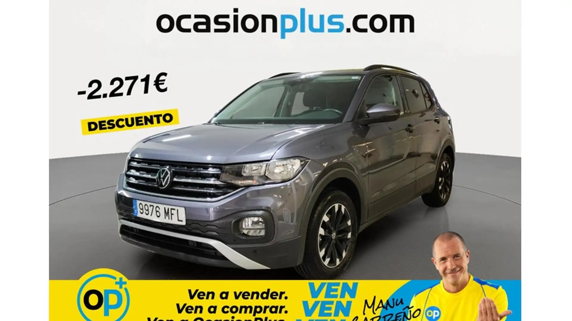 Volkswagen T-Cross 1.5 TSI Sport DSG7 110kW Gris - 1