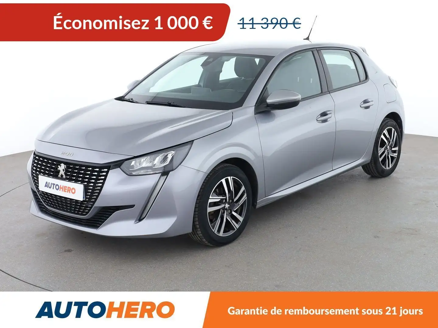 Peugeot 208 1.2 PureTech Allure Gris - 1