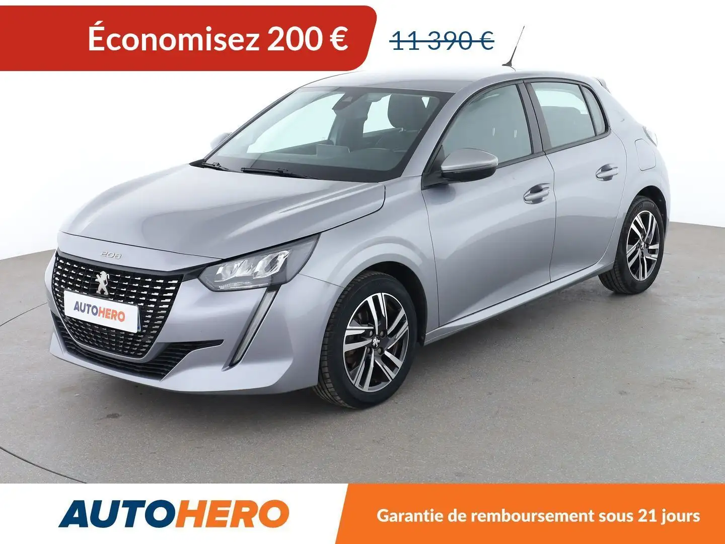 Peugeot 208 1.2 PureTech Allure Gris - 1