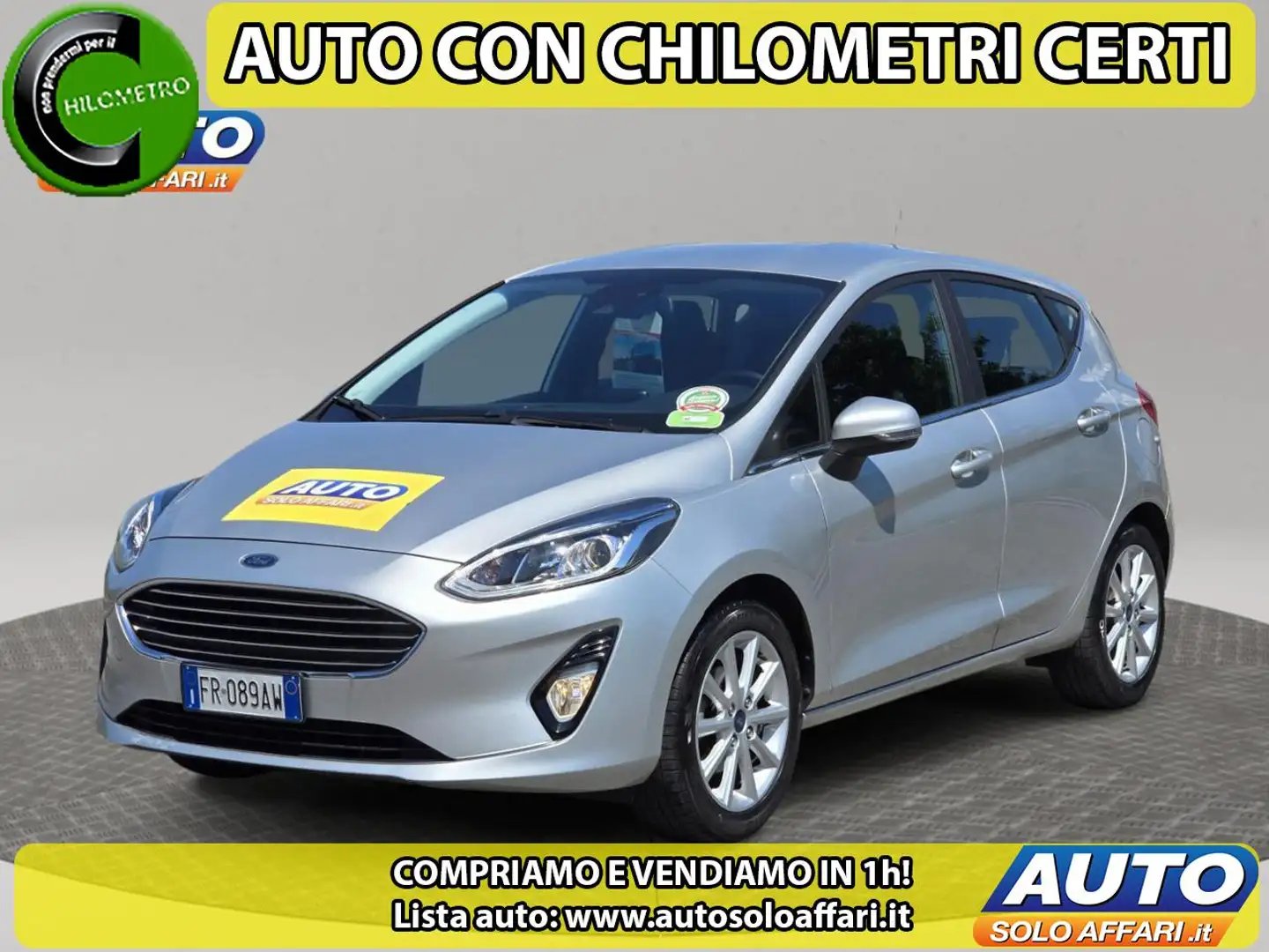 Ford Fiesta 1.5 TDCi 5P TITANIUM E6B NAVI/NEOPATENTATI/PERMUTE Grigio - 1