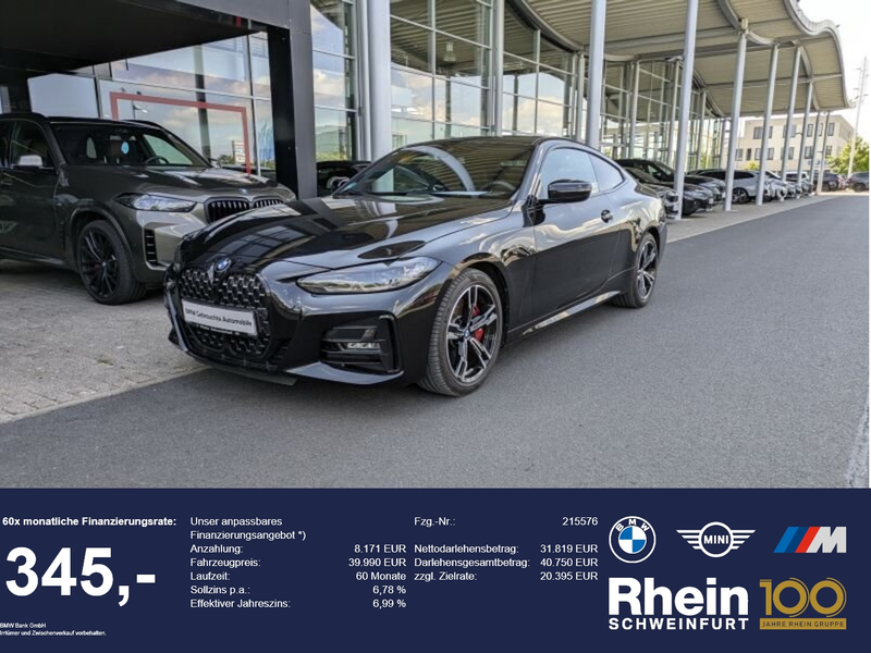 BMW 420 i Coupé M Sport Pro Navi Prof. PDC. Teilleder