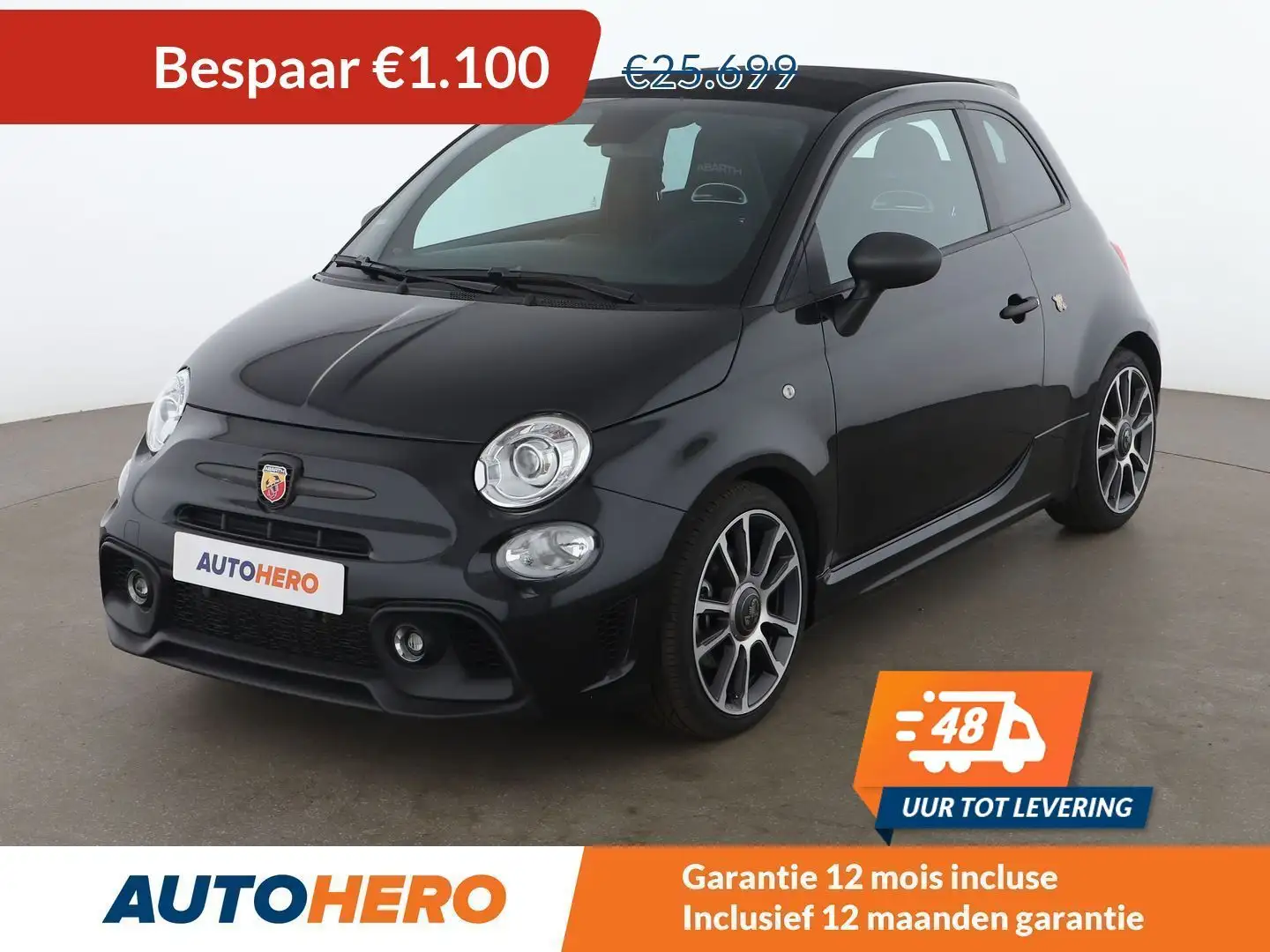 Abarth 595C 1.4 Turbo Zwart - 1