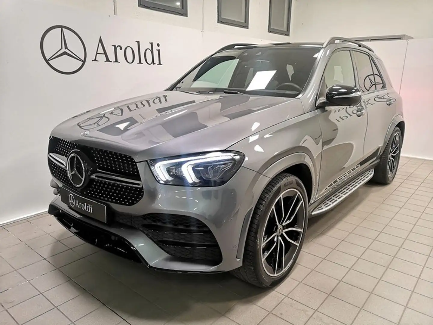 Mercedes-Benz GLE 300 D 4M PREMIUM AMG TETTO+CERCHI 22+NIGHT+PACK GUIDA Grigio - 1