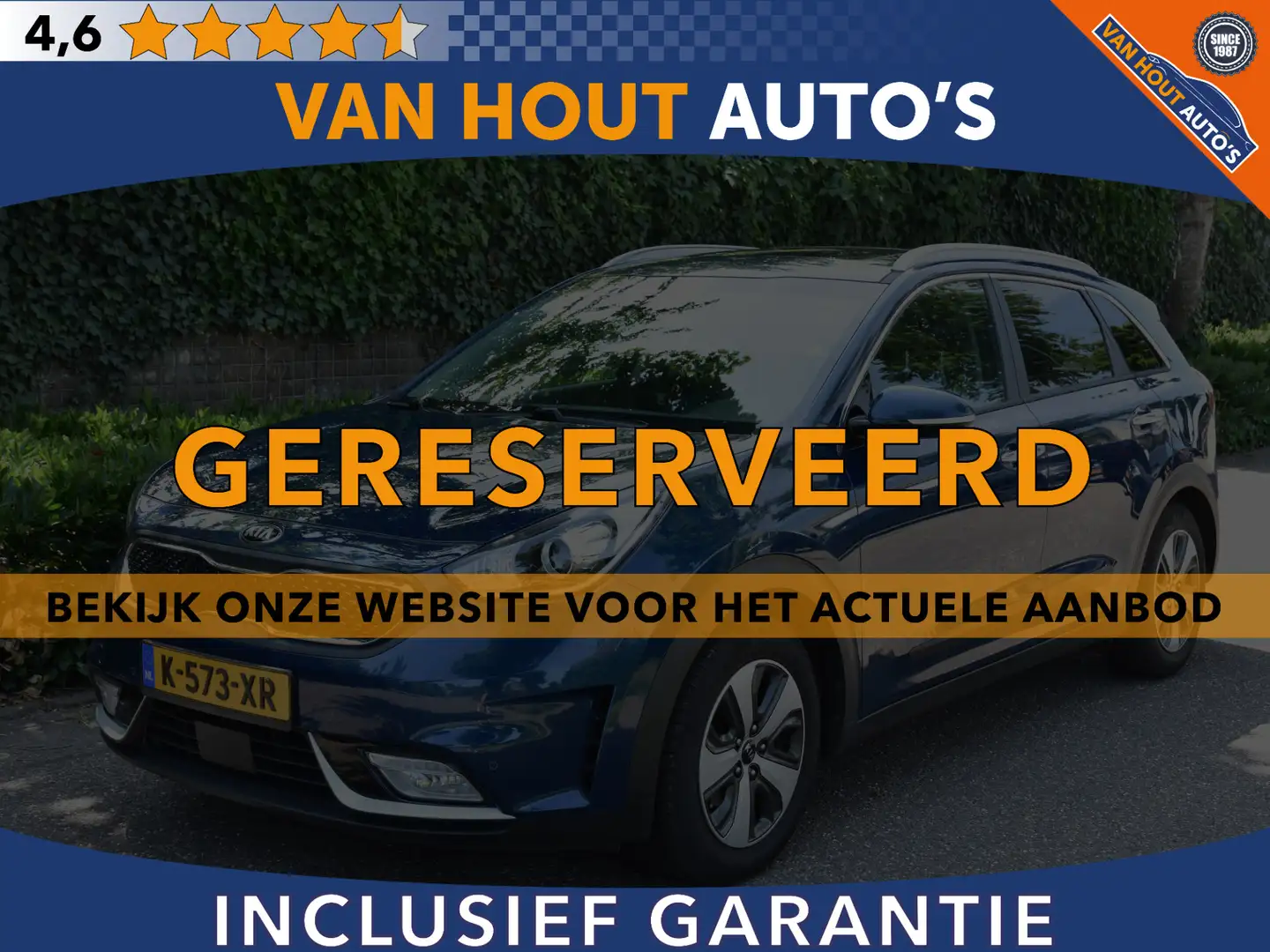 Kia Niro 1.6 GDi Hybrid BusinessLine | GERESERVEERD Blauw - 1