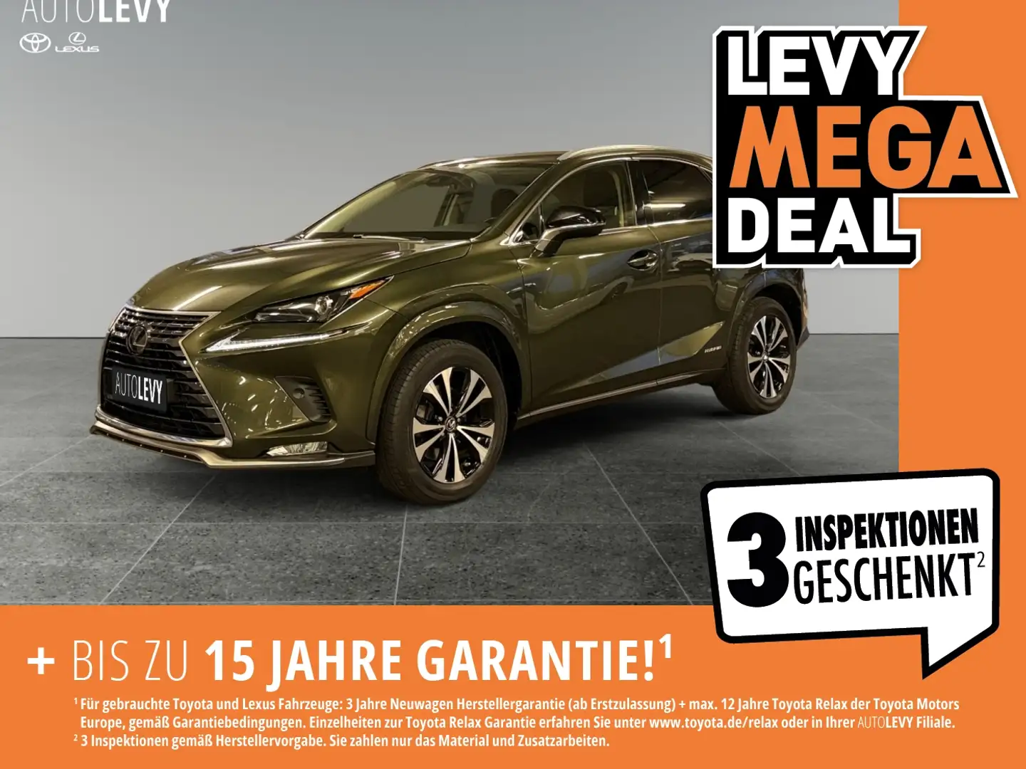 Lexus NX 300 h Style Edition *8FACH*CARPLAY* Grün - 1