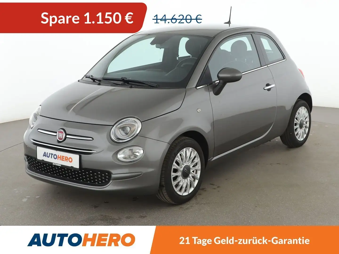 Fiat 500 1.2 Lounge Aut.*PDC*TEMPO*KLIMA*GARANTIE* Grau - 1