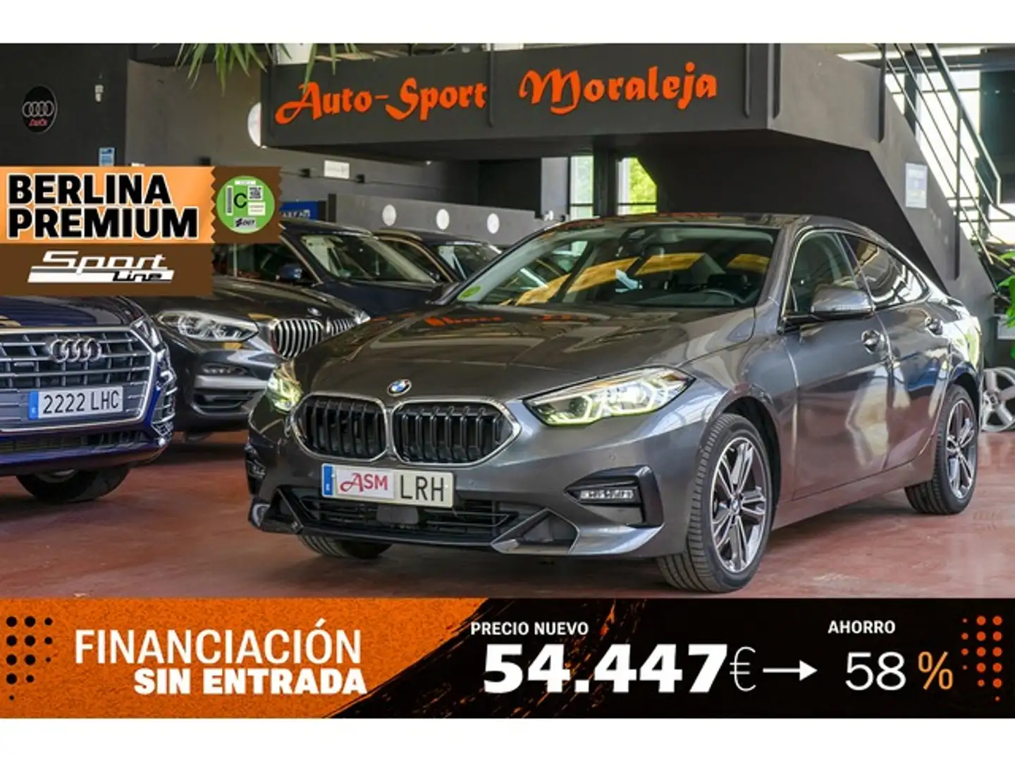 BMW 218 218dA Gran Coupé Gris - 1
