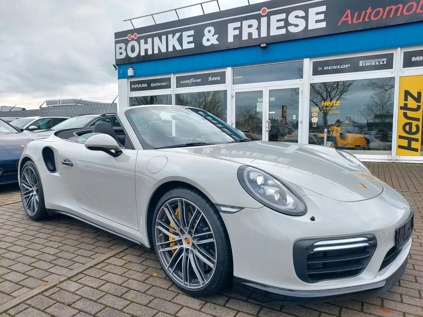 Porsche 991 911 Turbo S Cabriolet ACC Bose Sitzlüft Garantie Silber - 1