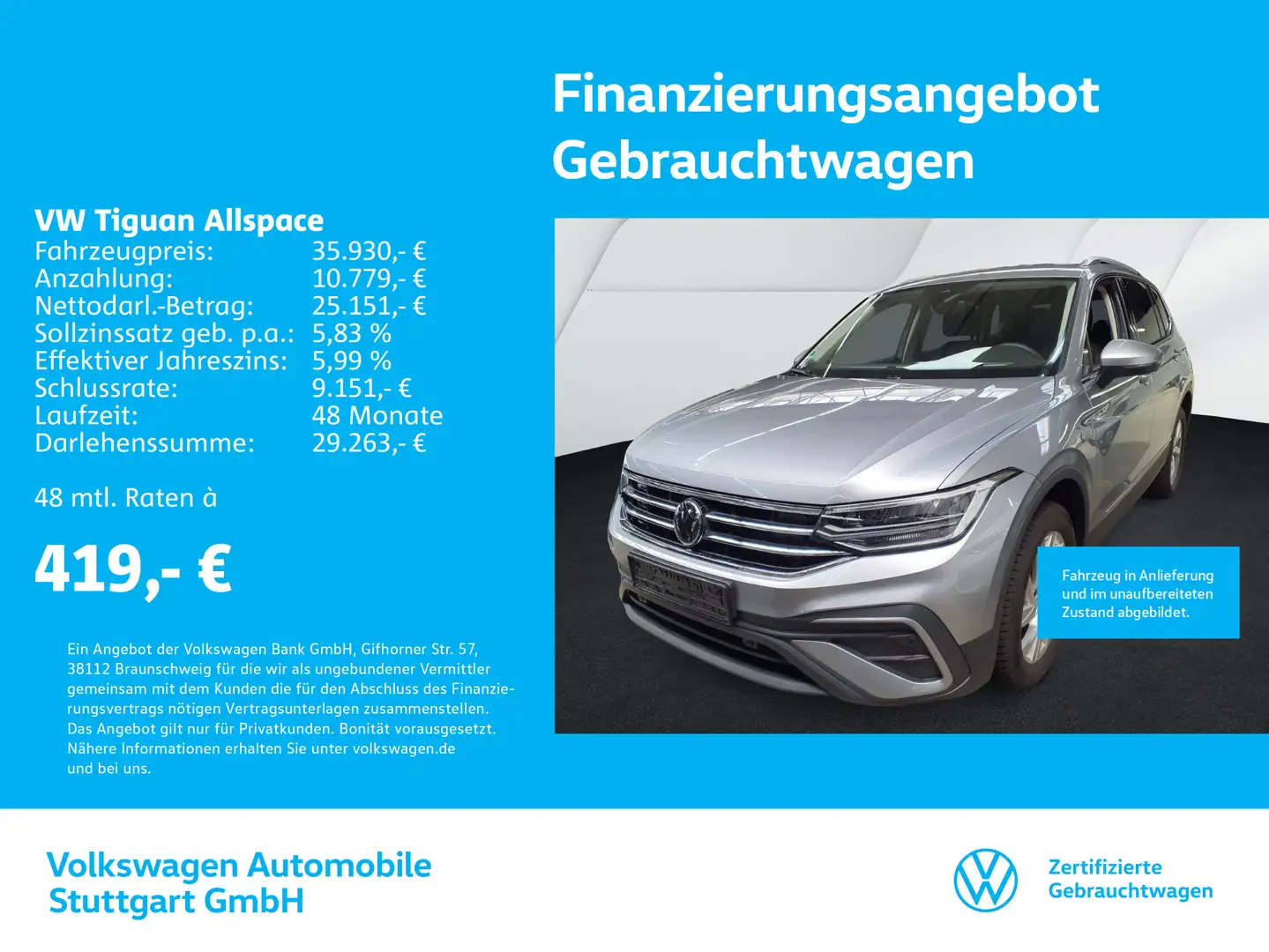 Volkswagen Tiguan Allspace Life 2.0 TDI DSG 110kW Plateado - 1