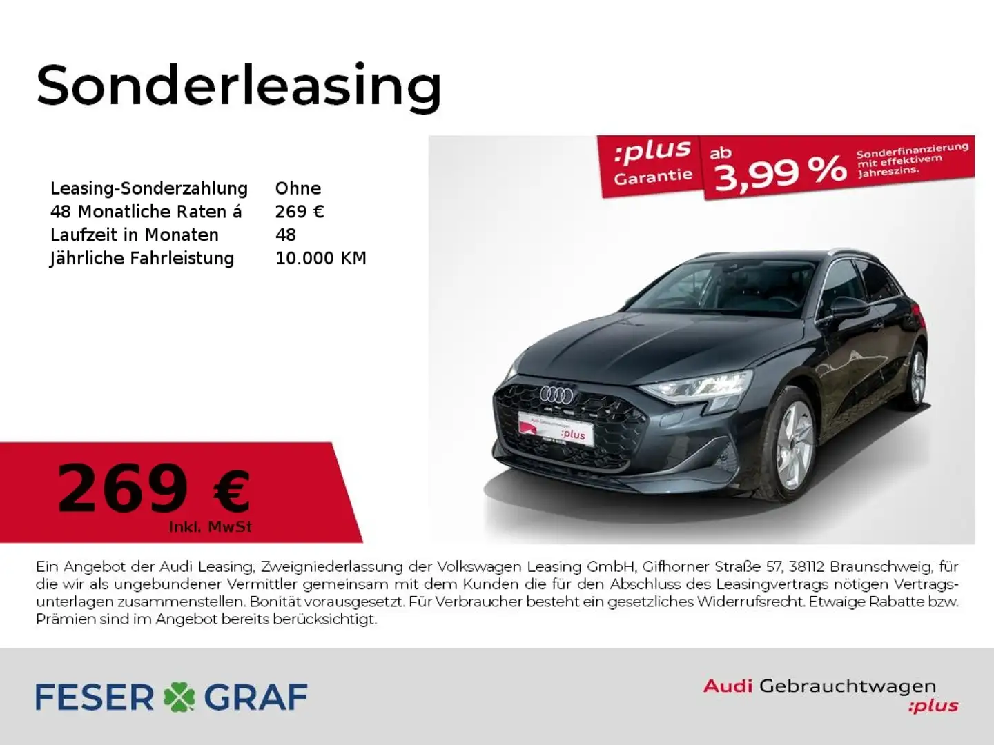 Audi A3 30 TFSI Stronic,LED,Navi+,VC Grau - 1