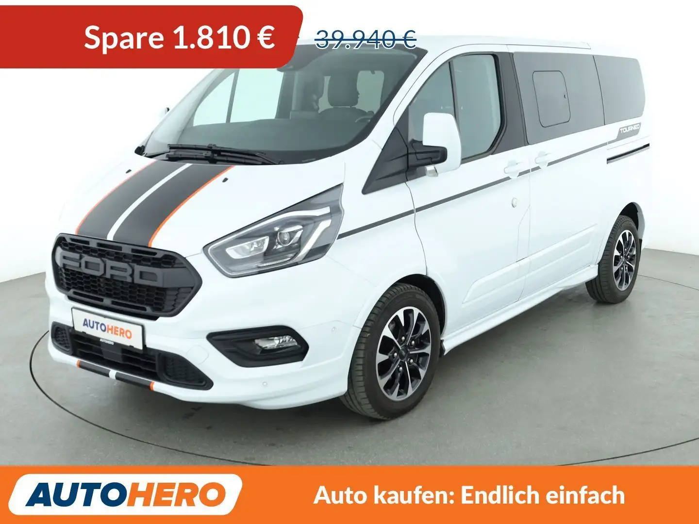 Ford Tourneo Custom 2.0 TDCi 320 L1 Sport Aut.*NAVI*CAM*BiXENON* Weiß - 1