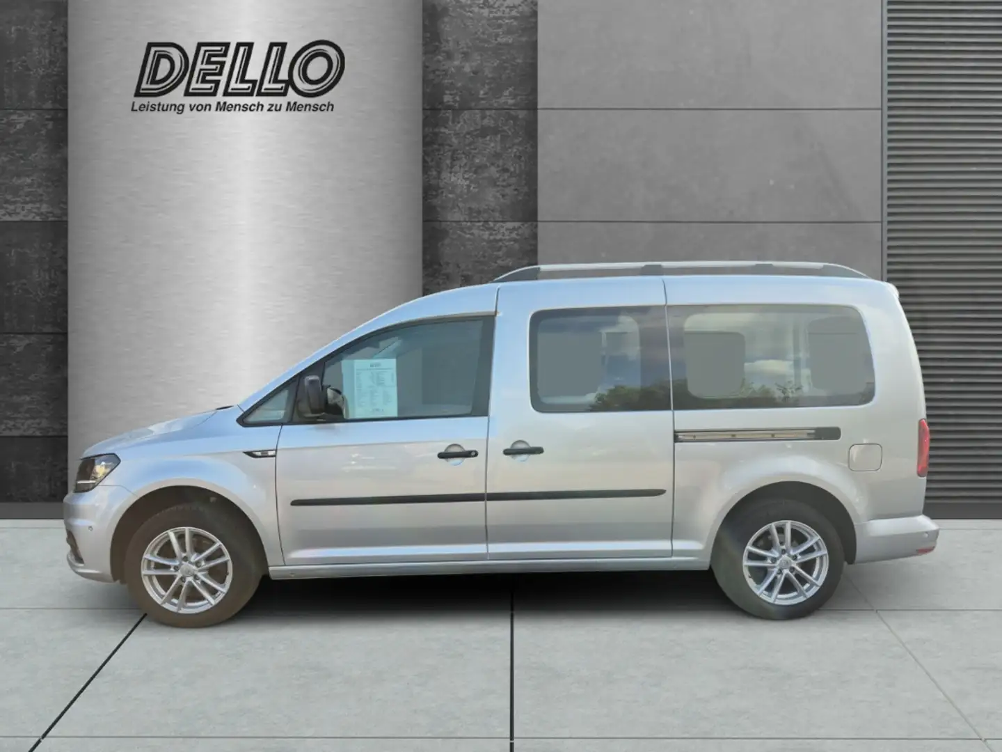 Volkswagen Caddy 2.0 TDI Navi PDC Sihz AHK-abn. Tempomat WLAN Argent - 2