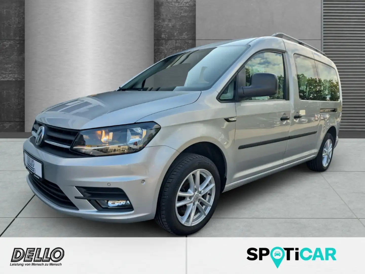 Volkswagen Caddy 2.0 TDI Navi PDC Sihz AHK-abn. Tempomat WLAN Argent - 1
