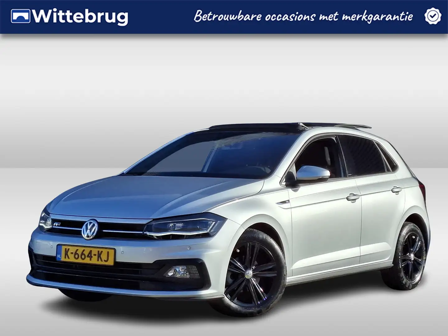 Volkswagen Polo 1.0 TSI Highline R-Line | Schuifdak | R-Line pakke Grau - 1